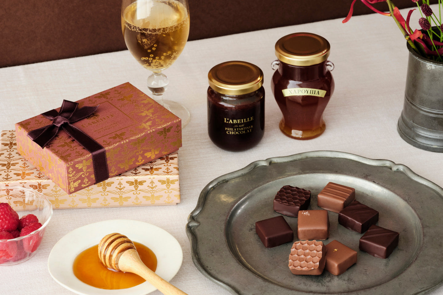 バレンタイン　はちみつとチョコレートの格別なマリアージュ