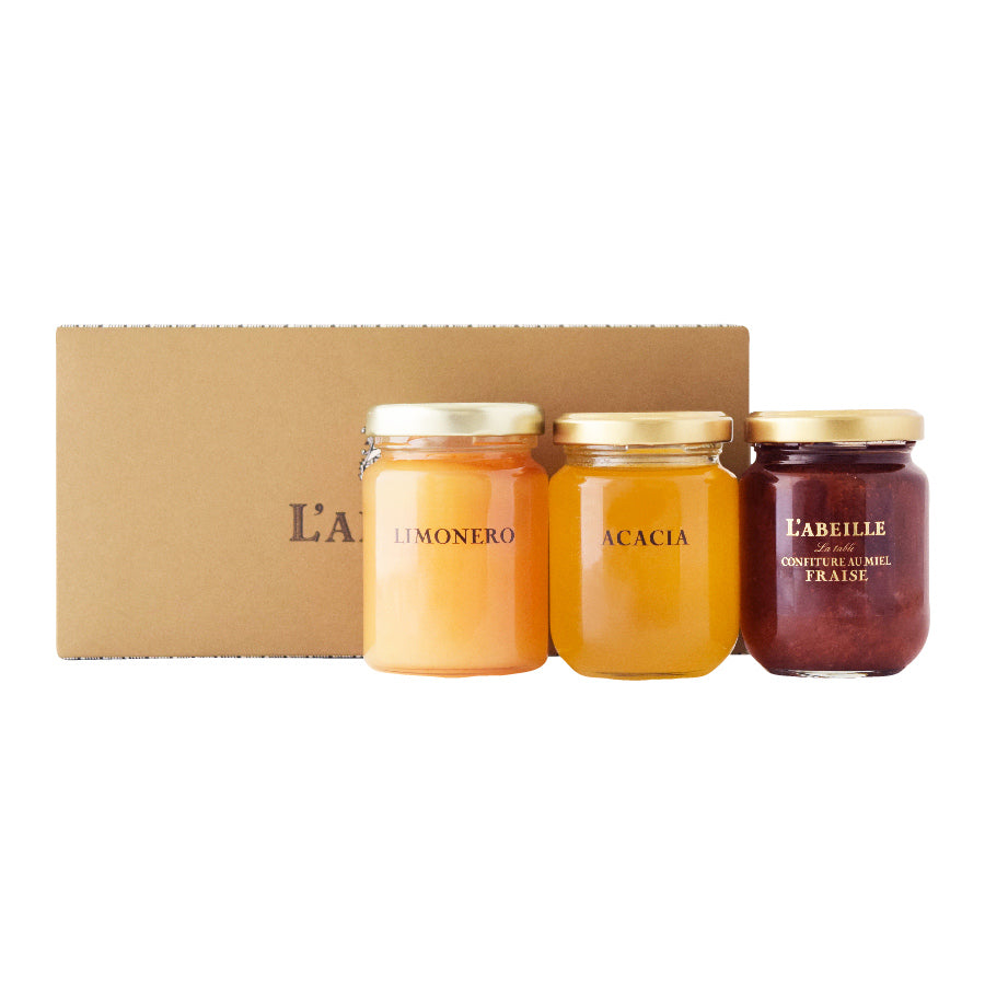【L'ABEILLE】ハチミツ5種セット ギフトボックス L'ABEILLE】ハチミツ5種セット ギフトボックス - メルカリ