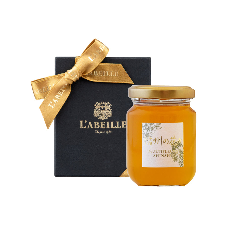 【冬の贈り物】はちみつ BOX付き （信州の花々）