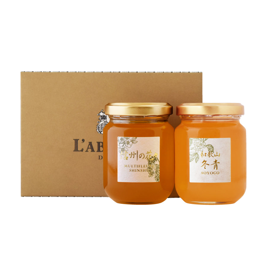 【冬の贈り物】国産はちみつギフト デュオ （信州の花々）