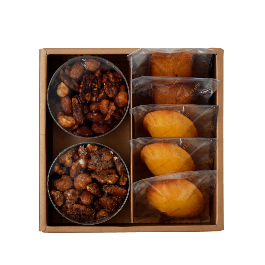 プラリンヌ ガトーセック アソルティM(プラリンヌサレ＆ドゥース＆フィナンシェ＆マドレーヌ詰め合わせ7個入り)