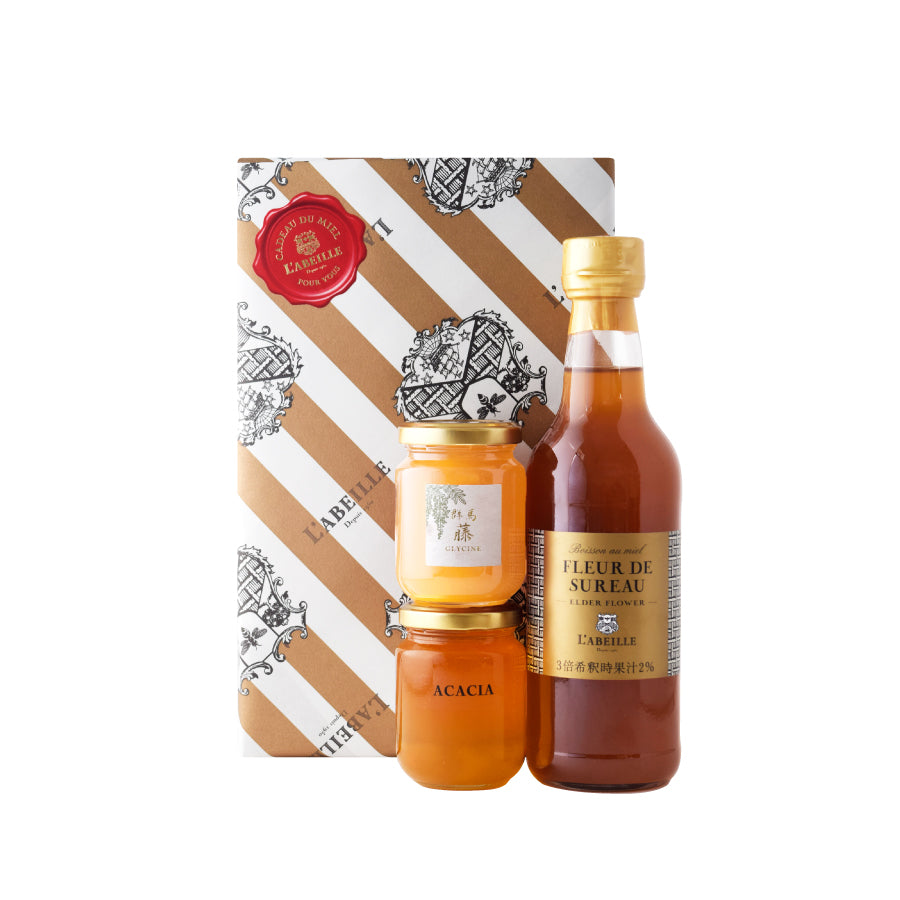 【母の日】はちみつドリンクギフトトリオ（群馬藤）